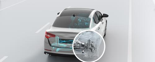 Nahansicht eines Katalysators