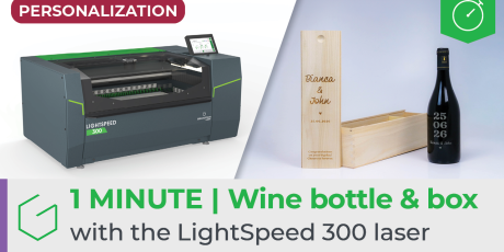 ⏱️ 1 Minute | Engrave cylindrical & flat objects with LightSpeed 300